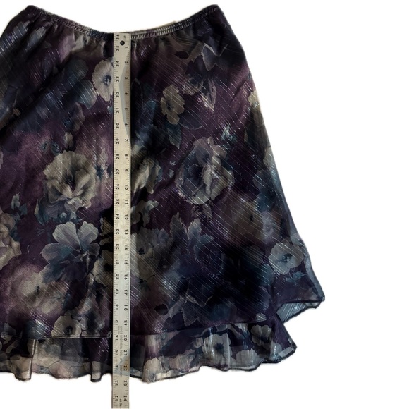 Vintage blue and purple Whimsigoth y2k fairy skirt midi length - Picture 4 of 8